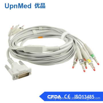 Welch Allyn 14pin EKG cable with 10 lead wires
